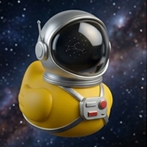 Astro-Duck in space picture