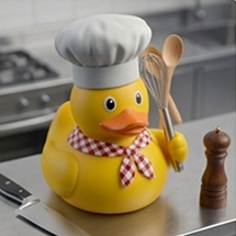Chef Quack in Kitchen